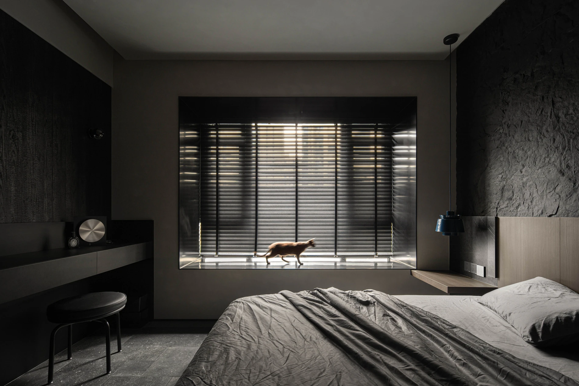 HOMESEE Black Elegance Modern Simple Residence interior design case image 02