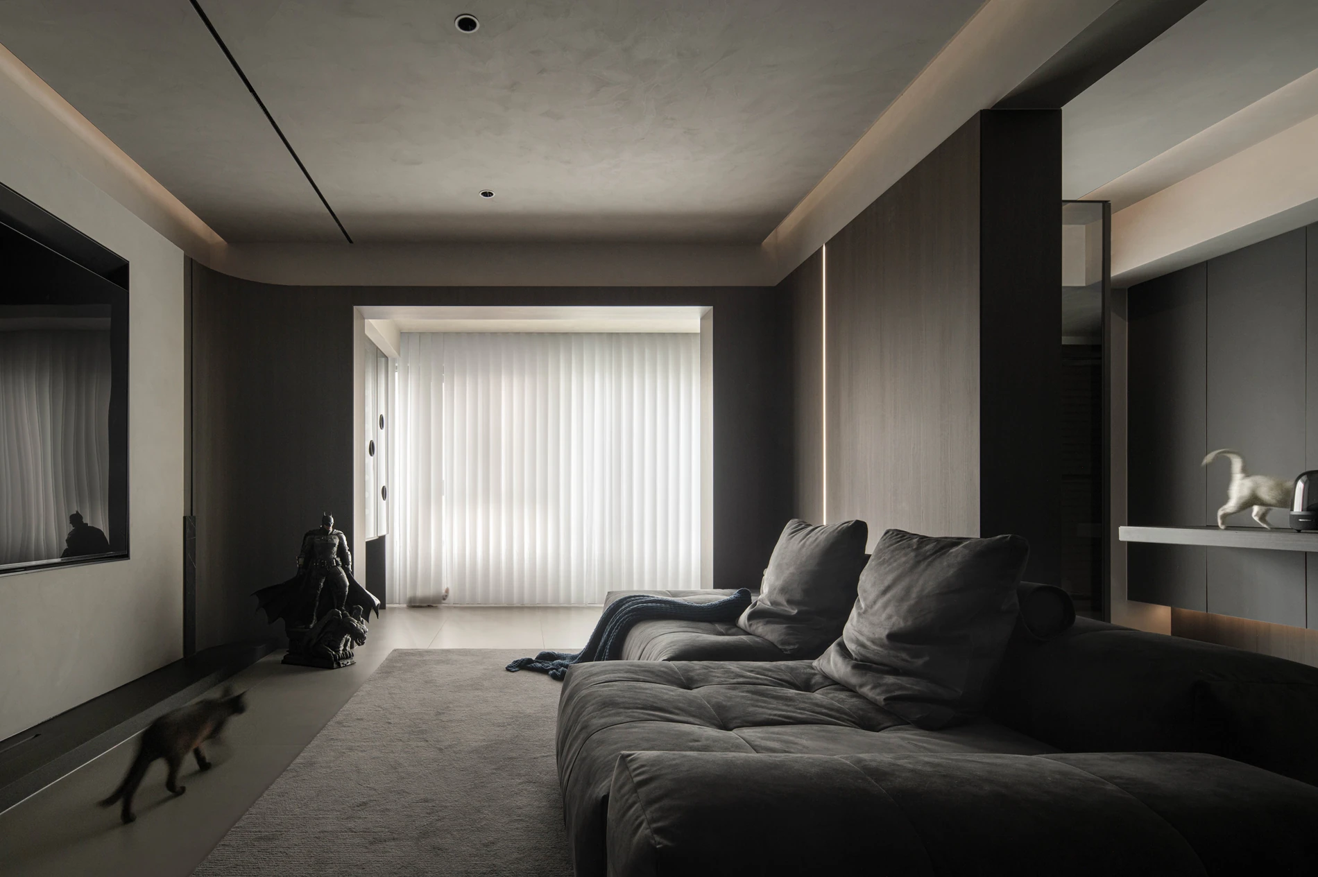 HOMESEE Black Elegance Modern Simple Residence interior design case image 07