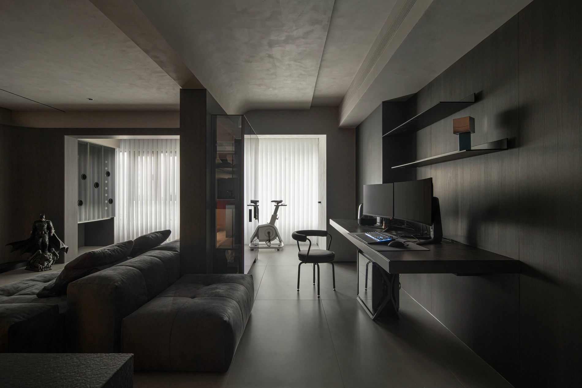 HOMESEE Black Elegance Modern Simple Residence interior design case image 08