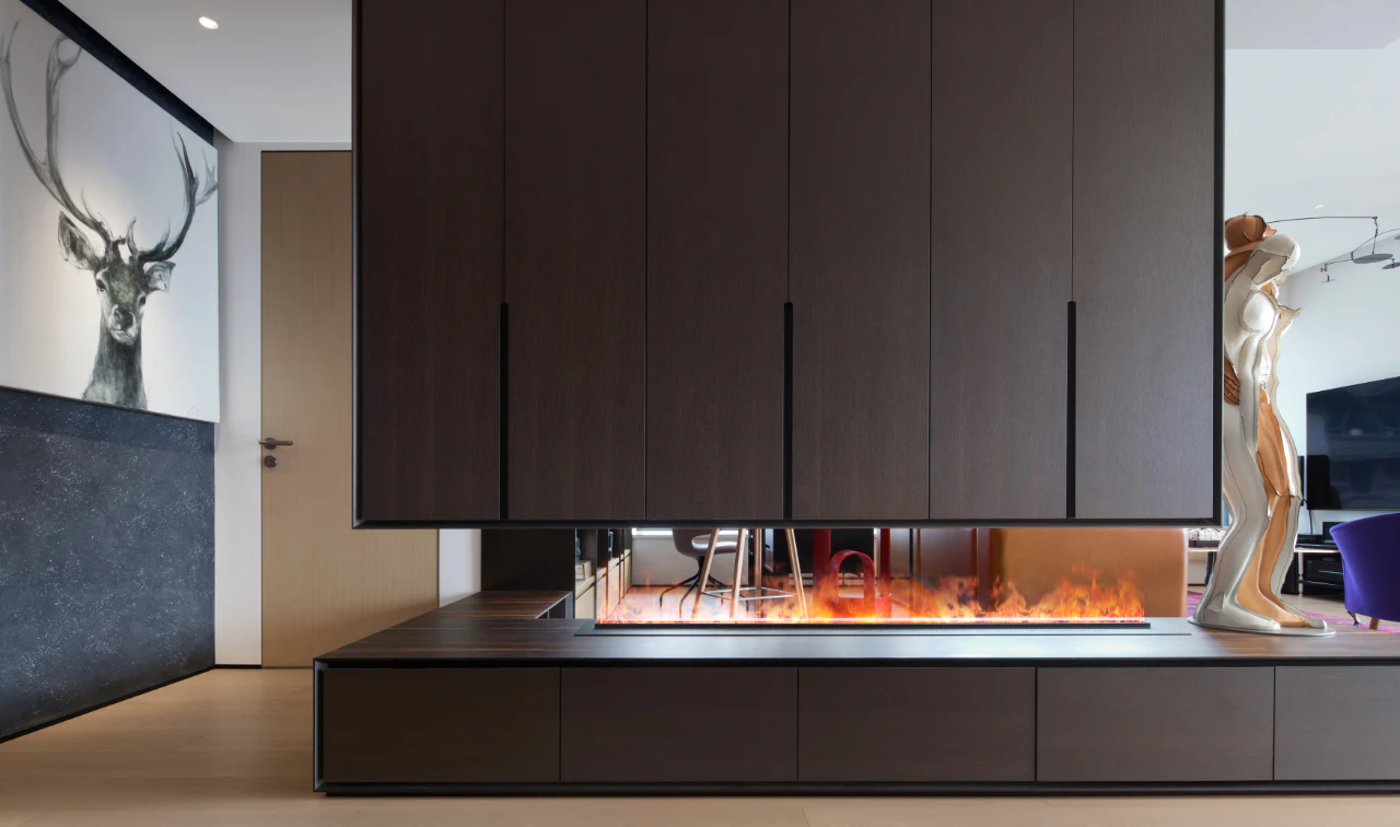 HOMESEE Shenzhen 190 sqm Modern Simple Private Residence interior design case image 03