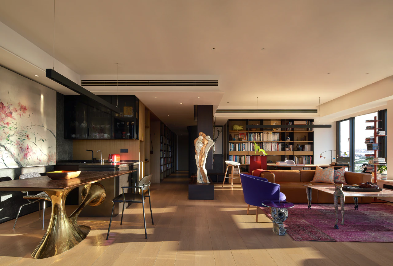 HOMESEE Shenzhen 190 sqm Modern Simple Private Residence interior design case image 04