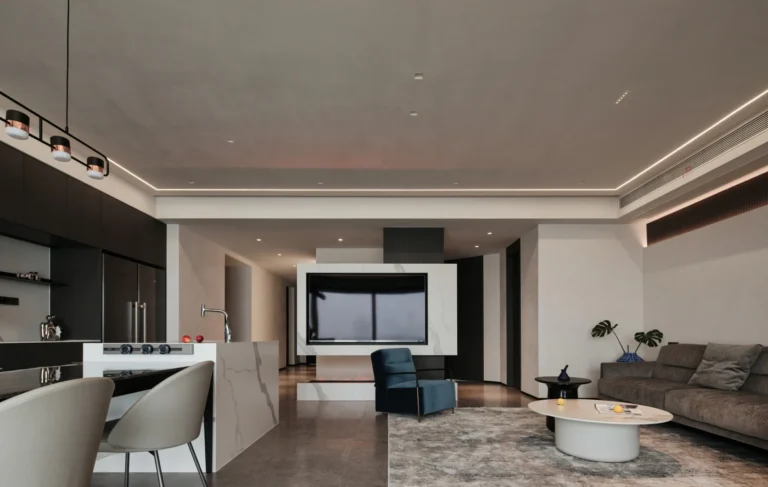 HOMESEE Premium Gray Lake View Modern Simple Residence
