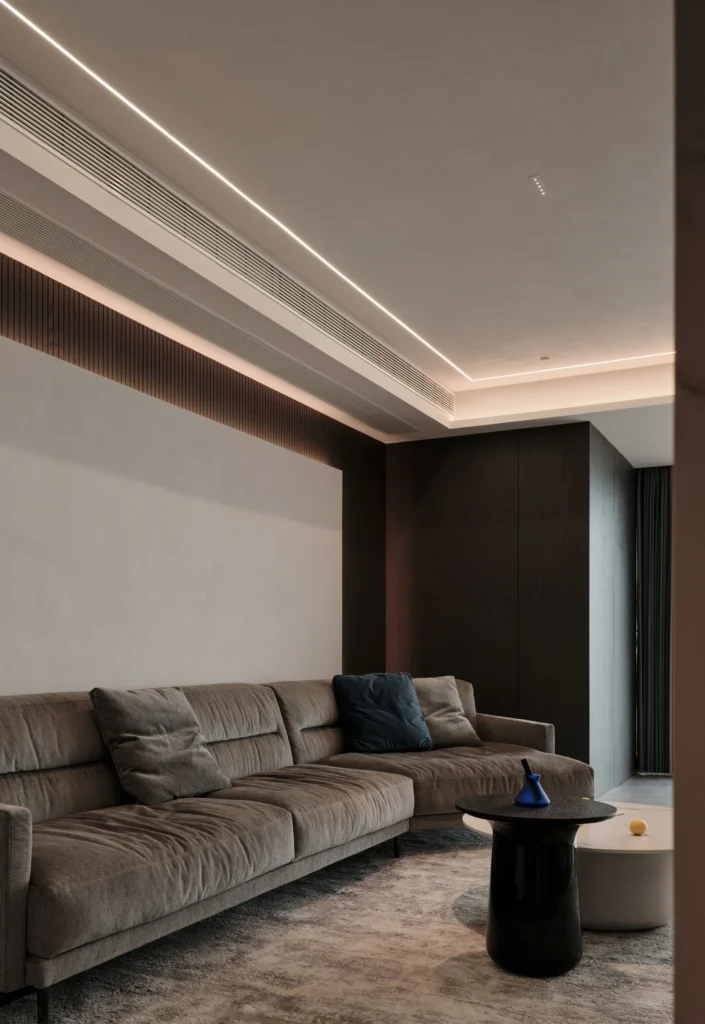 HOMESEE Premium Gray Lake View Modern Simple Residence interior design case image 04
