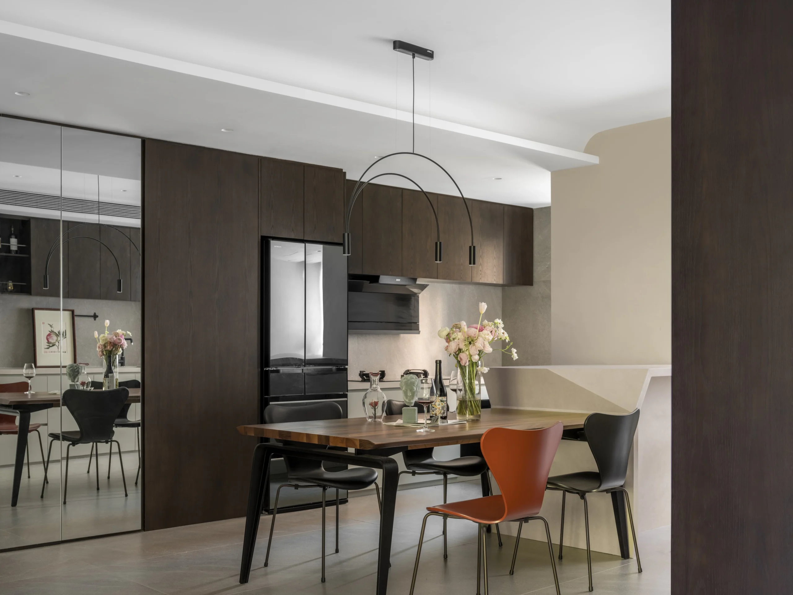 HOMESEE Yuanzhong Fenghua Garden Modern Simple Residence interior design case image 04