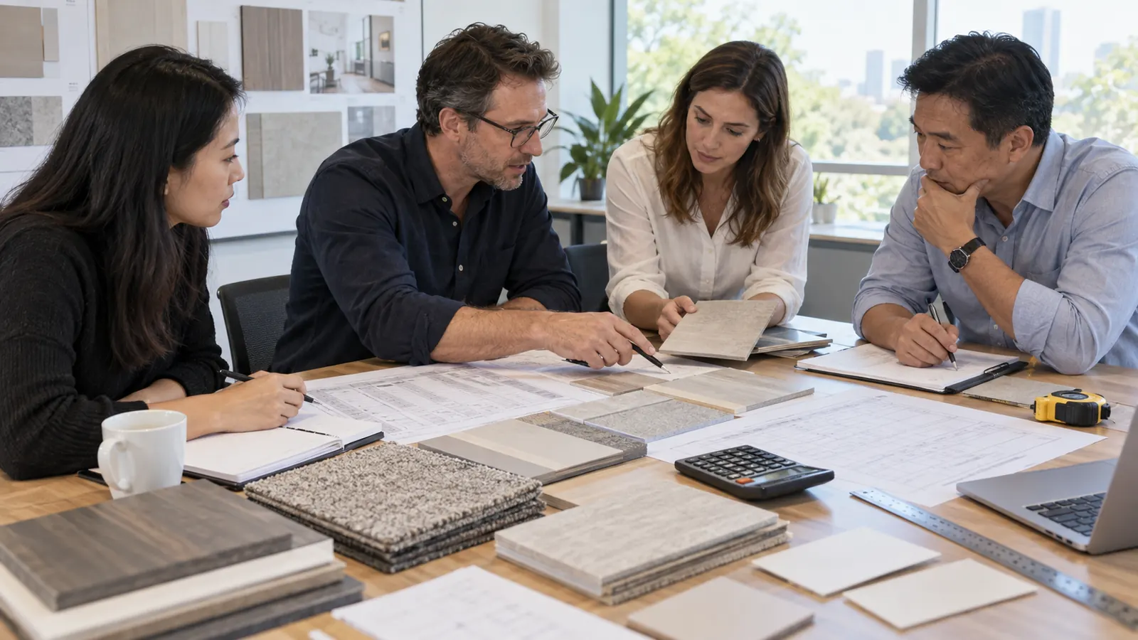 Project buyers reconciling BOQ and supplier units for building materials