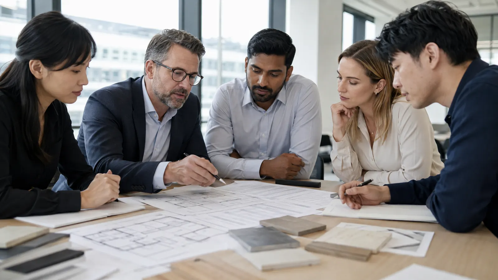 Procurement team comparing supplier quotations against an assumptions and exclusions register