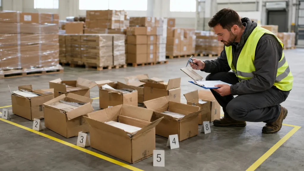 AQL Lot Identity and Sample Selection Record for Material Inspection