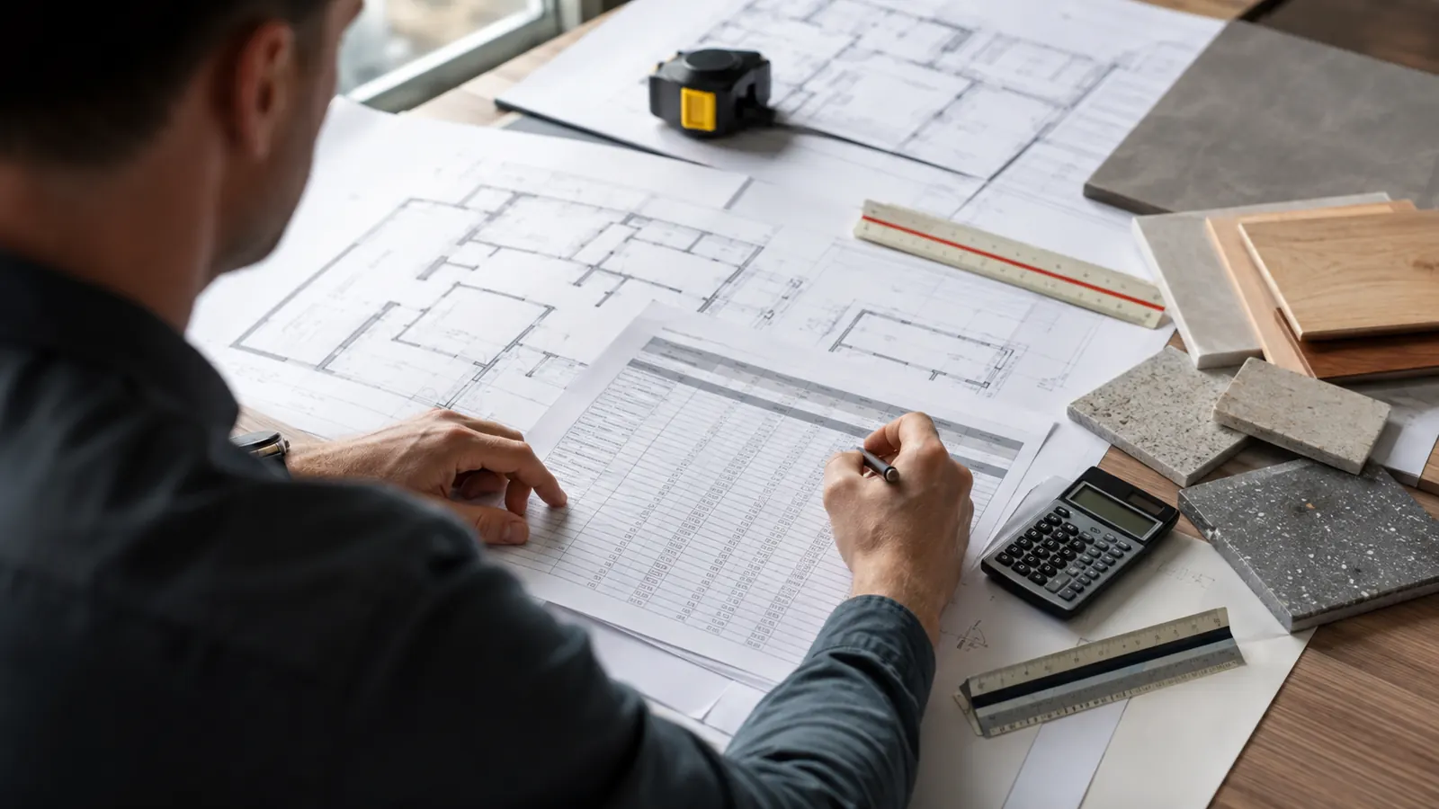 Estimator classifying BOQ quantity confidence against drawing coverage and takeoff notes