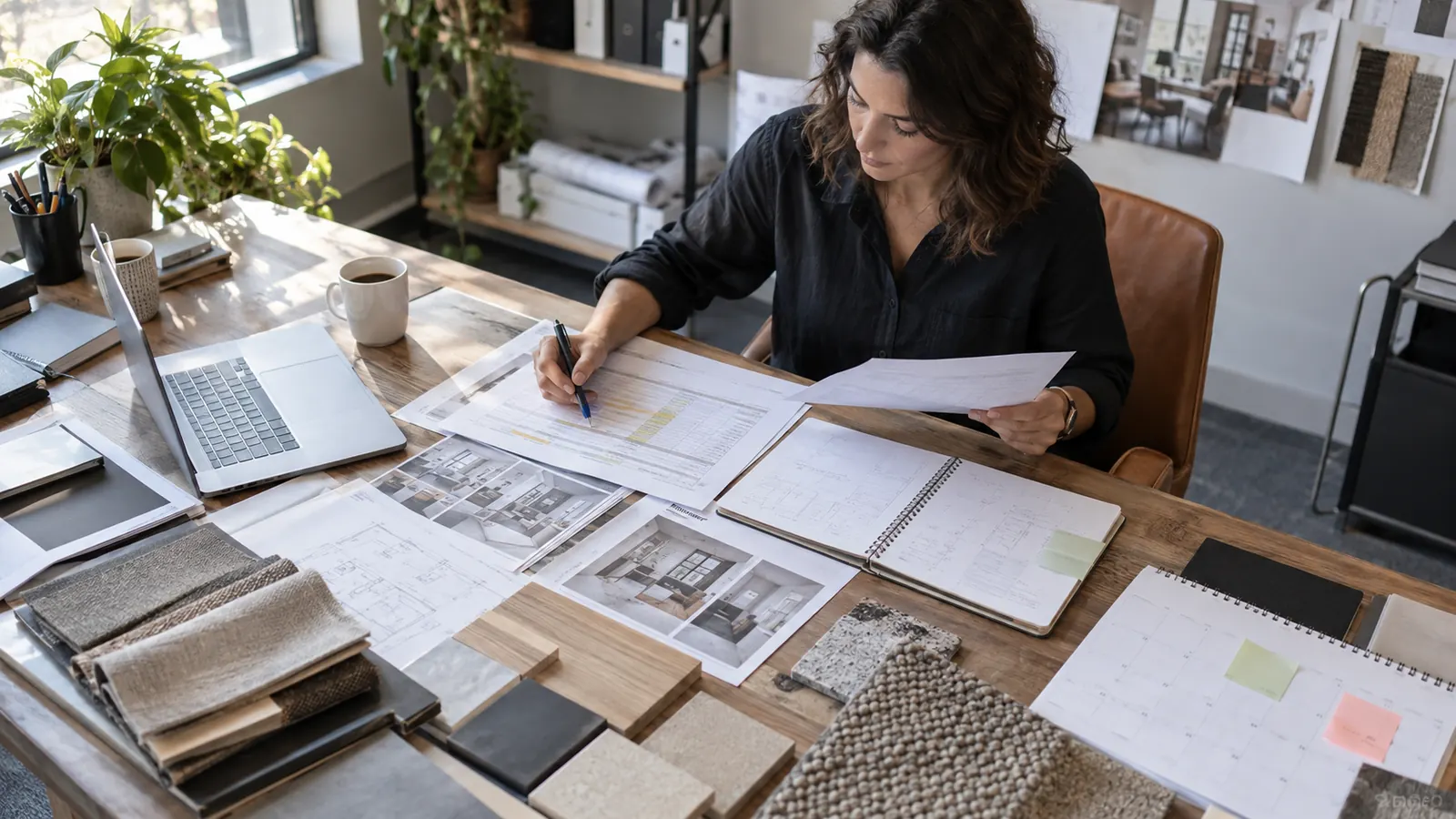 Procurement coordinator reviewing supplier document due dates and revision handoffs after award