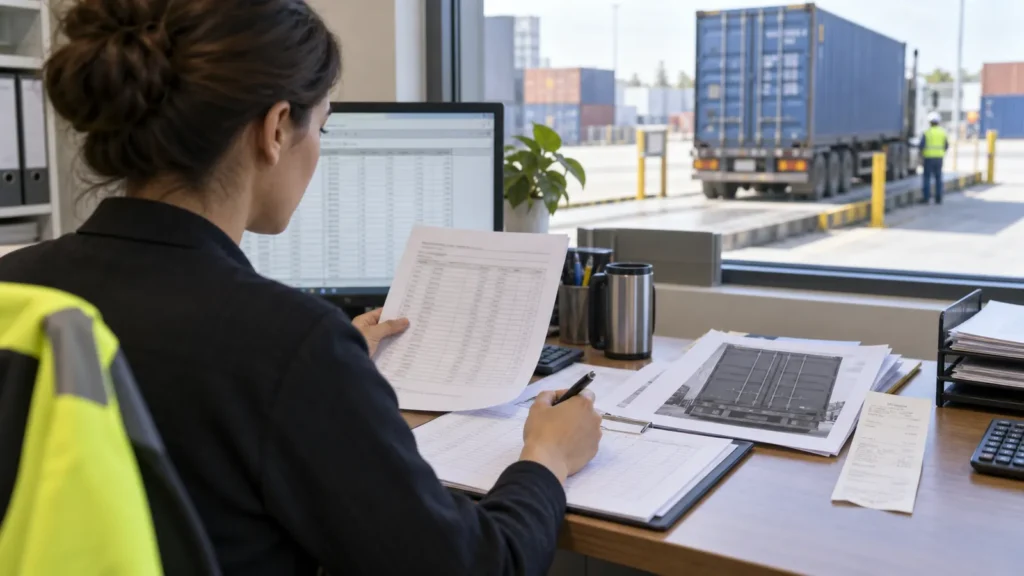 VGM Source and Acknowledgment Record for Mixed Building Material Containers