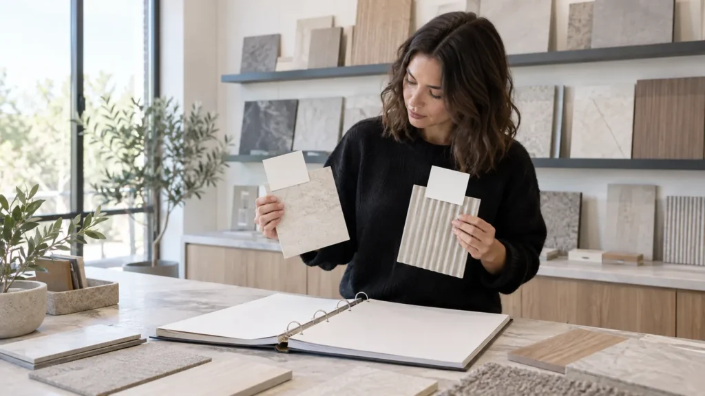 Color Batch Allocation and Hold Register for Interior Materials