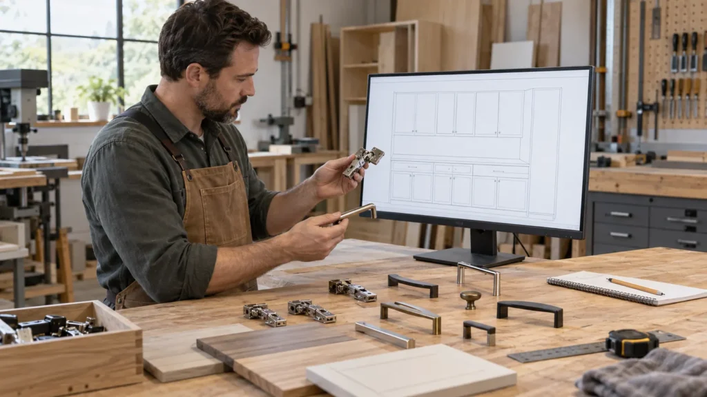 Cabinetry Hardware Interface Schedule for Shop-Drawing Review