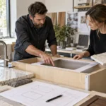 HOMESEE-Decor 05 cabinetry countertop sink cutout interface release schedule for interior materials sourcing and project design