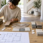 HOMESEE-Decor 05 flooring waste allowance source approval log for interior materials sourcing and project design