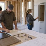 HOMESEE-Decor 06 cabinetry door drawer handing swing clearance schedule for interior materials sourcing and project design