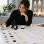 HOMESEE-Decor 06 lighting cutout driver information handover matrix for interior materials sourcing and project design