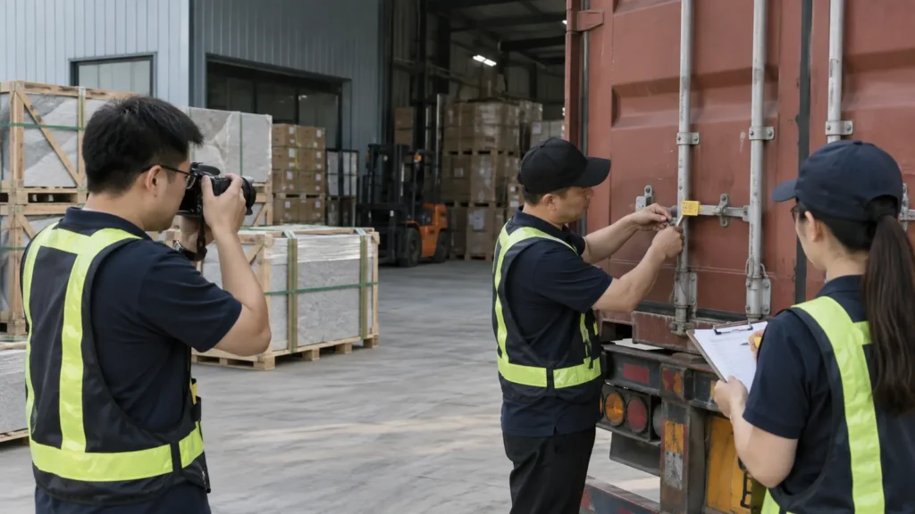 Unloading Photo Evidence Chain from Seal Break to Site Receiving