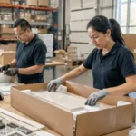 HOMESEE-Decor 06 warehouse repacking authorization traceability record for interior materials sourcing and project design