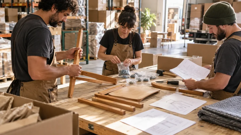 Furniture Assembly Instruction and Hardware-Pack Handover Register