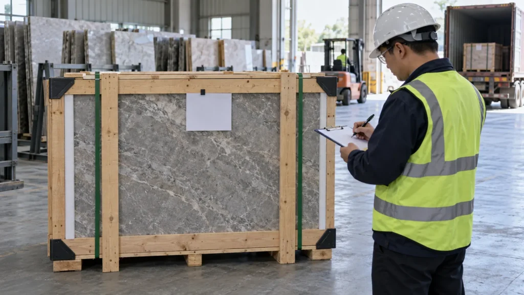 Stone Crate Face, Edge Protection and Opening Inspection Record
