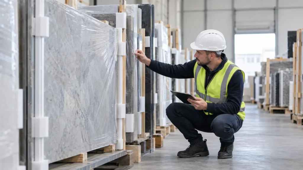 Stone and Tile Surface-Protection Film and Spacer Check Record