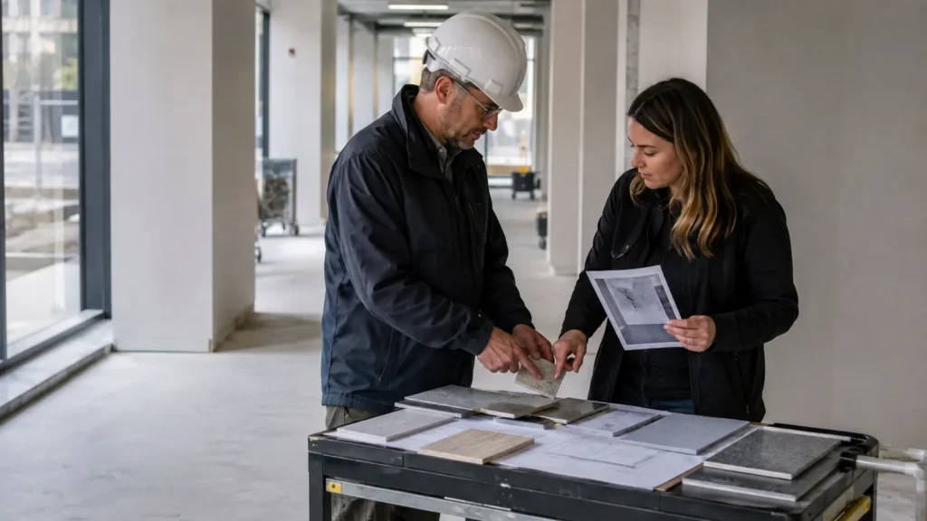 Punch-List to Replenishment Map for Imported Interior Materials